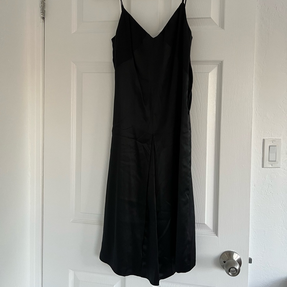 Rag and Bone black silk slip dress